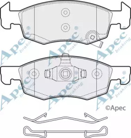 APEC BRAKING pad2062 -  Комплект тормозных колодок, дисковый тормоз